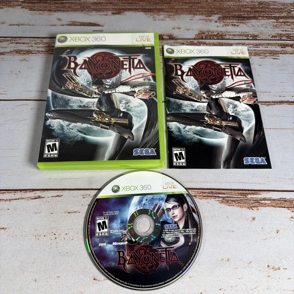 Bayonetta Xbox 360 Complete In Box CIB Tested Action Video Game Used